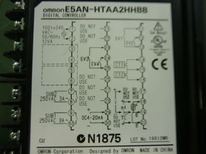 오므론 E5AN-HTAA２HHBB 온도 컨트롤러 상세 이미지 - ASKINDEX 코리아