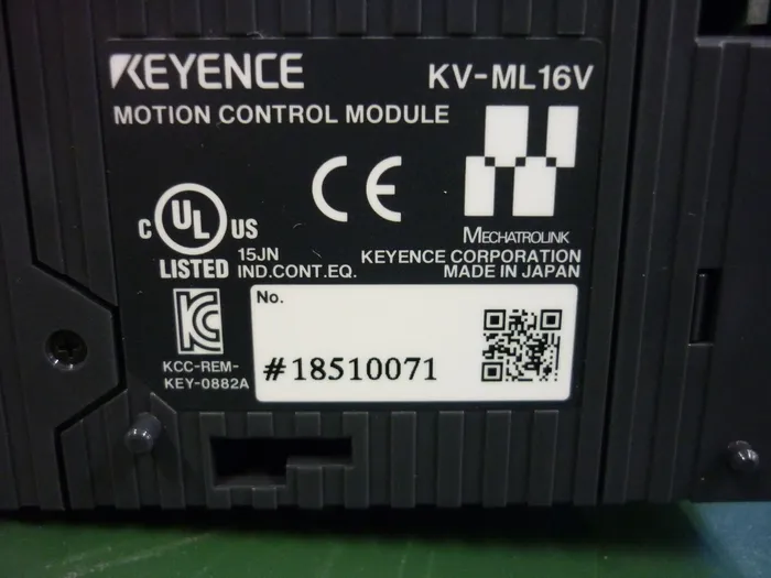Keyence KV-ML16V 시퀀서 상세 이미지 - ASKINDEX 코리아