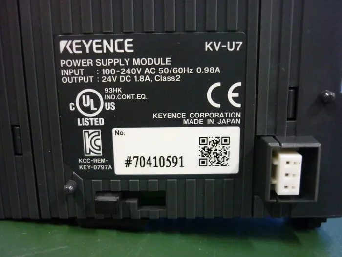 Keyence KV-U7 시퀀서(AC 전원 유닛) 상세 이미지 - ASKINDEX 코리아