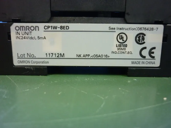 오므론 CP1W-8ED 시퀀서 상세 이미지 - ASKINDEX 코리아