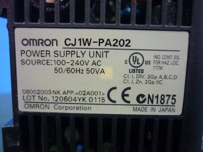 오므론 CJ1W-PA202 시퀀서 상세 이미지 - ASKINDEX 코리아