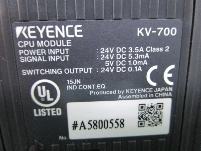 Keyence KV-700/KV-AM40V 시퀀서(PLC) 상세 이미지 - ASKINDEX 코리아