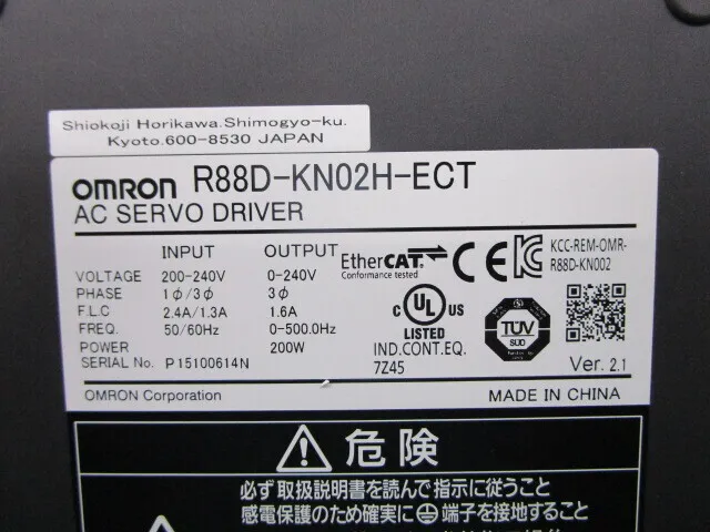 Omron R88D-KN02H-ECT AC Servo Driver Detail Image - ASKINDEX Korea