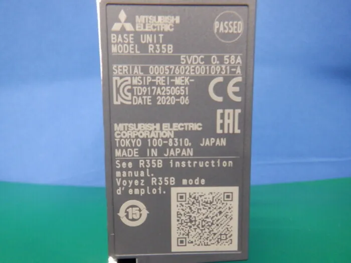 미쓰비시 전기 R35B 시퀀서(PLC)(기본 베이스 유닛) 상세 이미지 - ASKINDEX 코리아