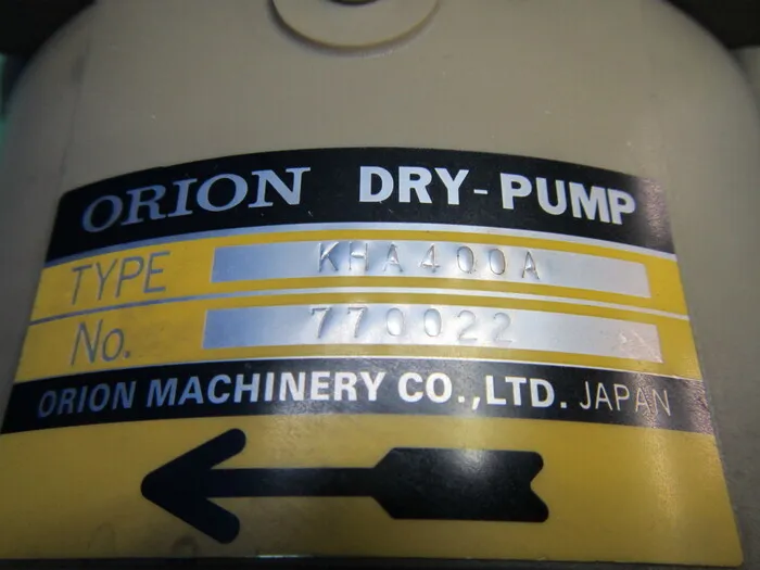 Orion KHA400A Vacuum pump (dry) Detail Image - ASKINDEX Korea