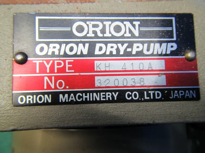 Orion KH410A Vacuum pump (dry) Detail Image - ASKINDEX Korea