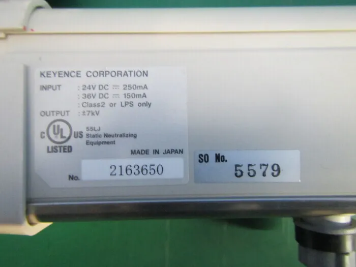 Keyence SJ-P060C Ionizer (bar only) Detail Image - ASKINDEX Korea