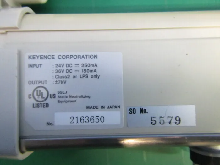 Keyence SJ-P060C Ionizer (bar only) Detail Image - ASKINDEX Korea