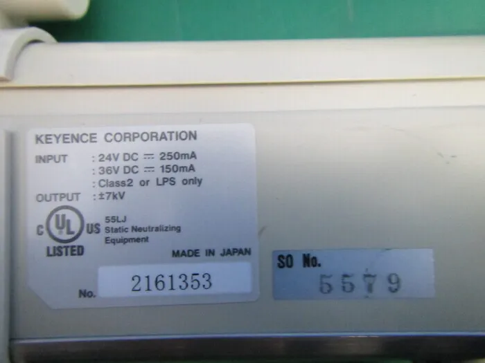 Keyence SJ-P060C Ionizer (bar only) Detail Image - ASKINDEX Korea