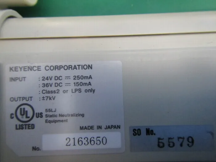 Keyence SJ-P060C Ionizer (bar only) Detail Image - ASKINDEX Korea