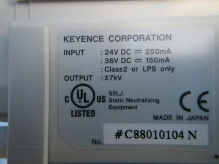 Keyence SJ-R132 Ionizer (bar only) Detail Image - ASKINDEX Korea