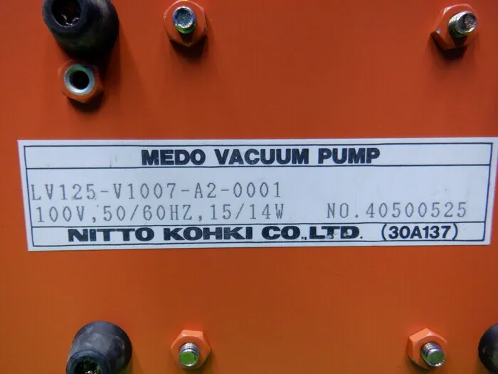 Nitto Kohki LV-125 vacuum pump Detail Image - ASKINDEX Korea