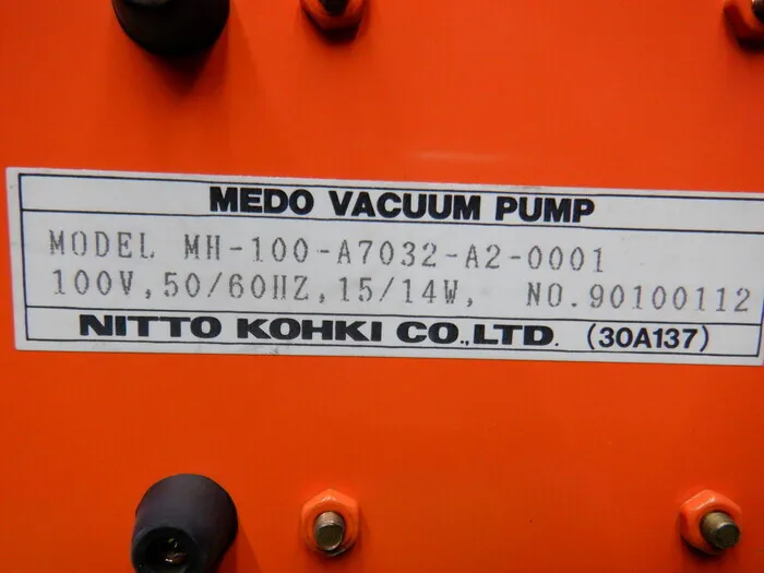 Nitto Kohki LV-125 vacuum pump Detail Image - ASKINDEX Korea