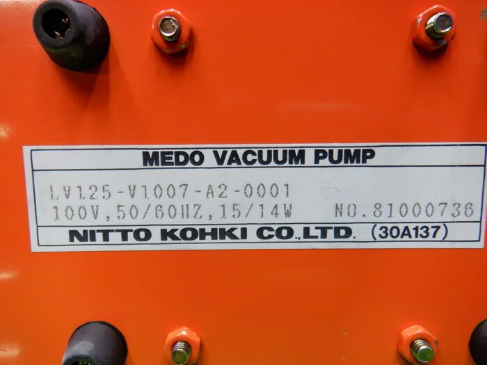 Nitto Kohki LV-125 vacuum pump Detail Image - ASKINDEX Korea