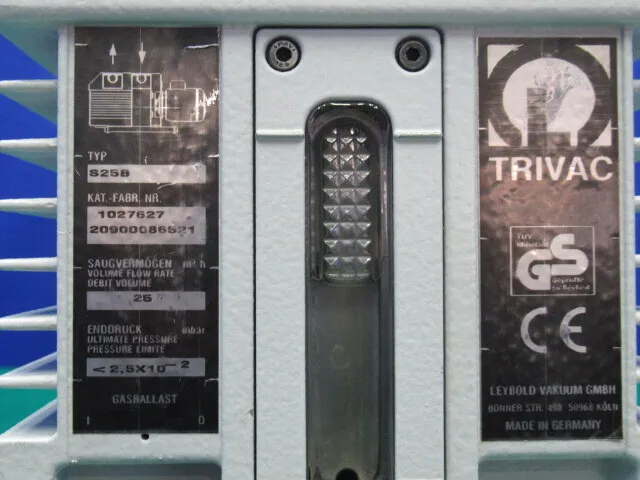 라이볼트 Trivac S25B 진공 펌프(로터리) 상세 이미지 - ASKINDEX 코리아