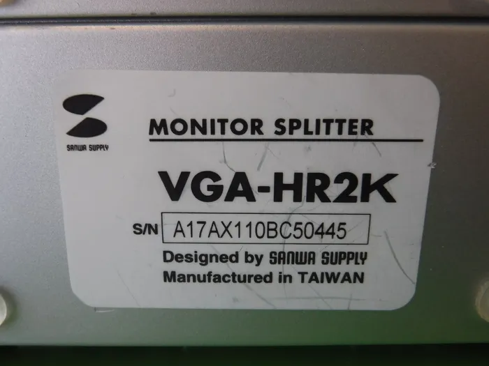 산와 공급 VGA-HR2K 모니터 분배기 상세 이미지 - ASKINDEX 코리아