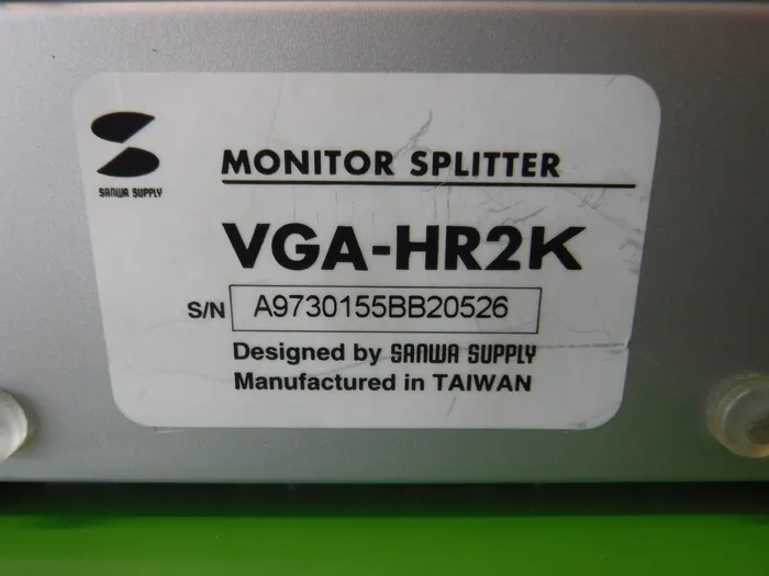산와 공급 VGA-HR2K 모니터 분배기 상세 이미지 - ASKINDEX 코리아