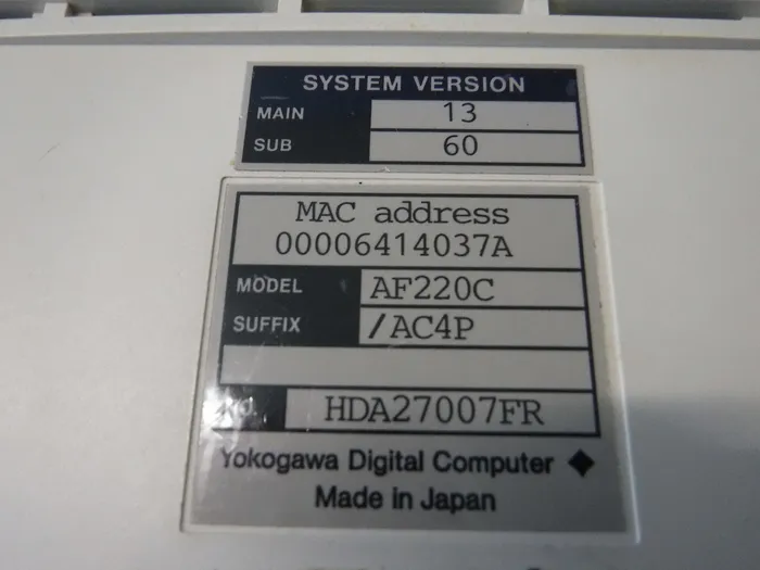 Yokogawa AF220 Flash Microcomputer Programmer Detail Image - ASKINDEX Korea