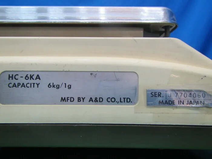 에이앤디 HC-6KA 전자 저울 상세 이미지 - ASKINDEX 코리아