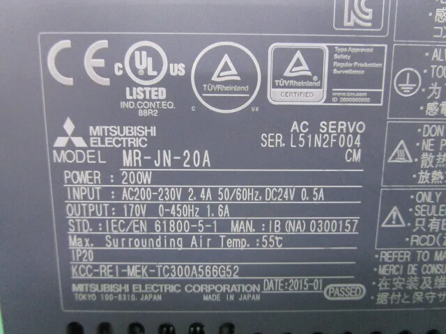 미쓰비시 전기 MR-JN-20A AC 서보 드라이버 상세 이미지 - ASKINDEX 코리아