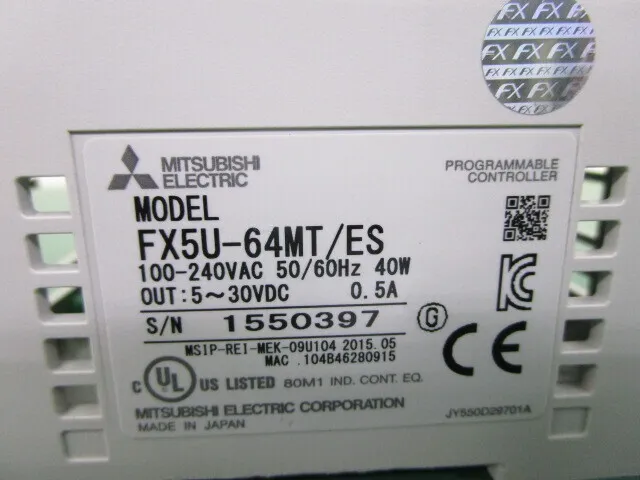 미쓰비시 전기 FX5U-64MT/ES PLC (CPU 유닛) 상세 이미지 - ASKINDEX 코리아