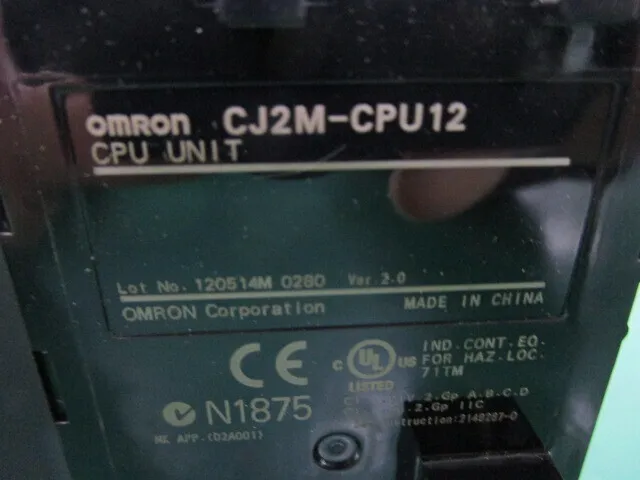 오므론 CJ2M-CPU12 시퀀서(CPU) 상세 이미지 - ASKINDEX 코리아