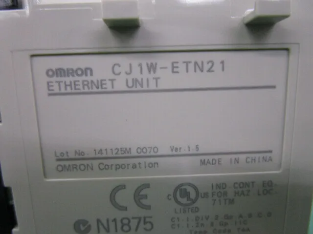 오므론 CJ1W-ETN21 PLC (EtherNet 유닛) 상세 이미지 - ASKINDEX 코리아