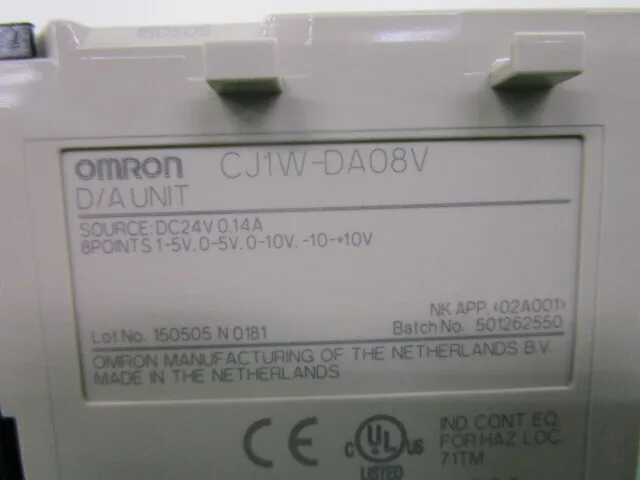 Omron CJ1W-DA08V Sequencer (analog output unit) Detail Image - ASKINDEX Korea