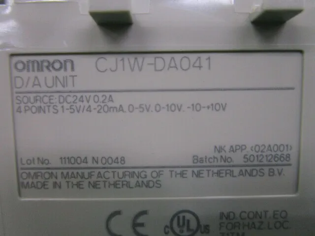 Omron CJ1W-DA041 Sequencer (analog output unit) Detail Image - ASKINDEX Korea