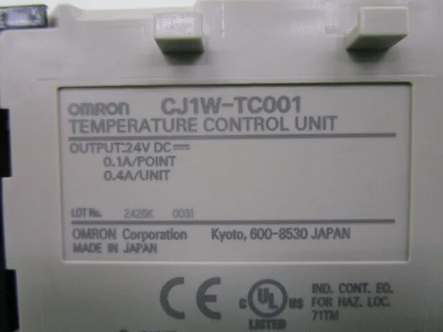 오므론 CJ1W-TC001 시퀀서(온도 조절 유닛) 상세 이미지 - ASKINDEX 코리아