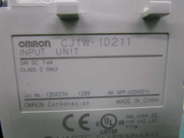 Omron CJ1W-ID211 Sequencer (input unit) Detail Image - ASKINDEX Korea