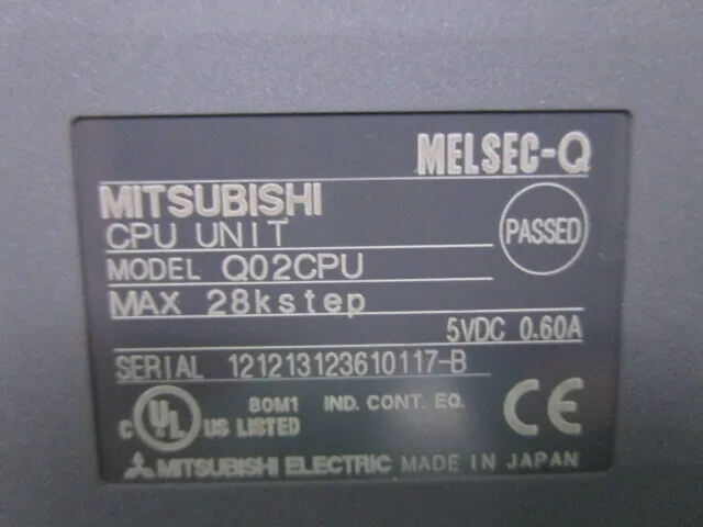 미쓰비시 전기 Q02CPU PLC (CPU 유닛) 상세 이미지 - ASKINDEX 코리아