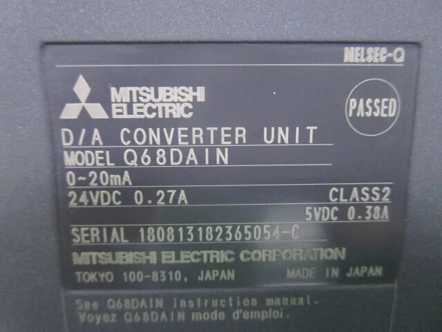 Mitsubishi Electric Q68DAIN Sequencer (D/A conversion unit) Detail Image - ASKINDEX Korea