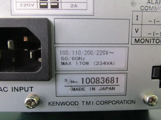 Kenwood PA120-0.6B DC power supply Detail Image - ASKINDEX Korea