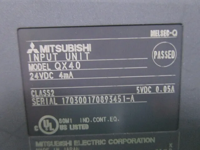 Mitsubishi Electric QX40 Sequencer (DC input unit) Detail Image - ASKINDEX Korea