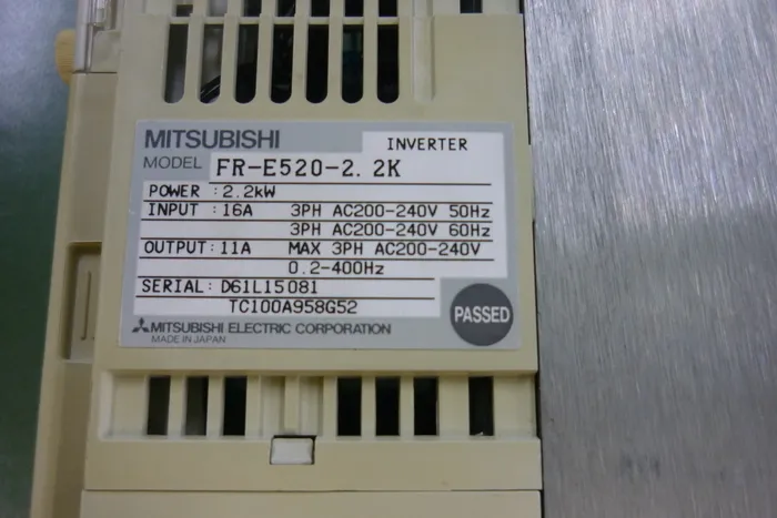 미쓰비시 전기 FR-E520-2.2K 인버터 상세 이미지 - ASKINDEX 코리아