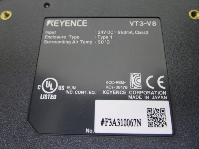 Keyence VT3-V8 터치 패널 상세 이미지 - ASKINDEX 코리아