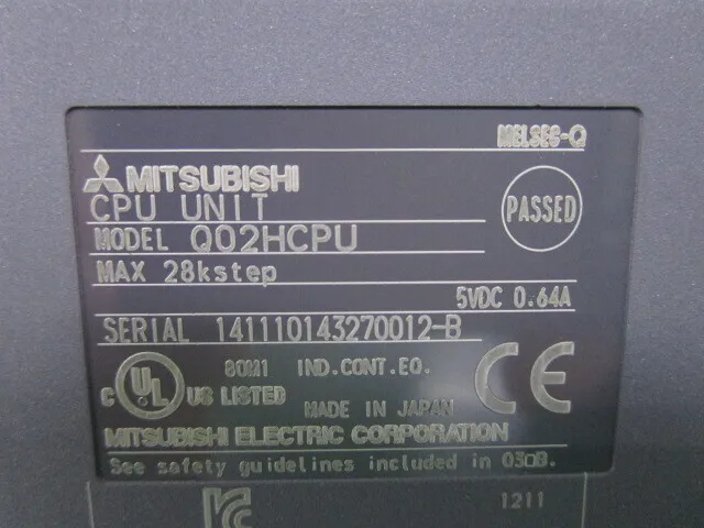 미쓰비시 전기 Q02HCPU 시퀀서(PLC) 상세 이미지 - ASKINDEX 코리아