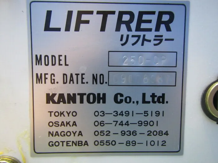 Kanto 250-OP powerlifter Detail Image - ASKINDEX Korea