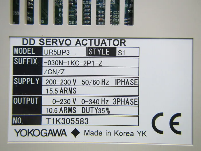 요코가와 전기 UR5BP3-030N-1KC-2P1-Z/CN/Z DD 서보 드라이버 상세 이미지 - ASKINDEX 코리아