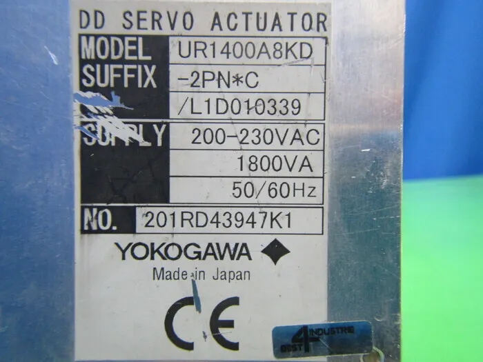 요코가와 전기 UR1400A8KD-2PN※C/L1D010339 DD 서보 드라이버 상세 이미지 - ASKINDEX 코리아