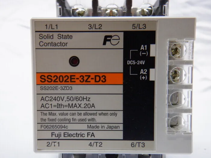 Fuji Electric SS202E-3Z-D3 Solid State Contactor Detail Image - ASKINDEX Korea
