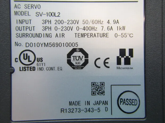 Keyence SV-100L2 AC 서보 드라이버 상세 이미지 - ASKINDEX 코리아