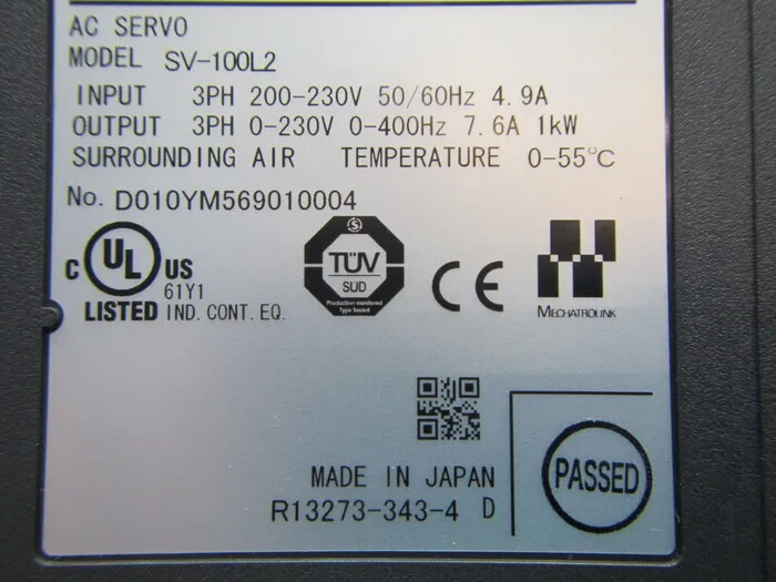 Keyence SV-100L2 AC 서보 드라이버 상세 이미지 - ASKINDEX 코리아