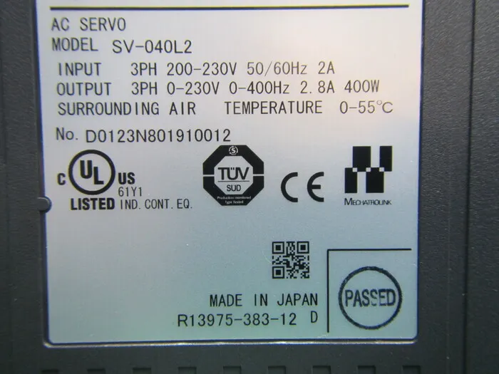 Keyence SV-040L2 AC 서보 드라이버 상세 이미지 - ASKINDEX 코리아