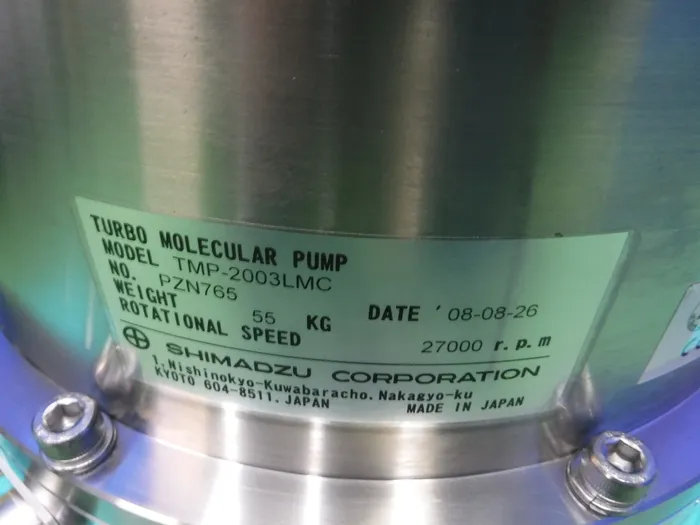 Shimadzu Corporation TMP-2003LMC turbomolecular pump Detail Image - ASKINDEX Korea