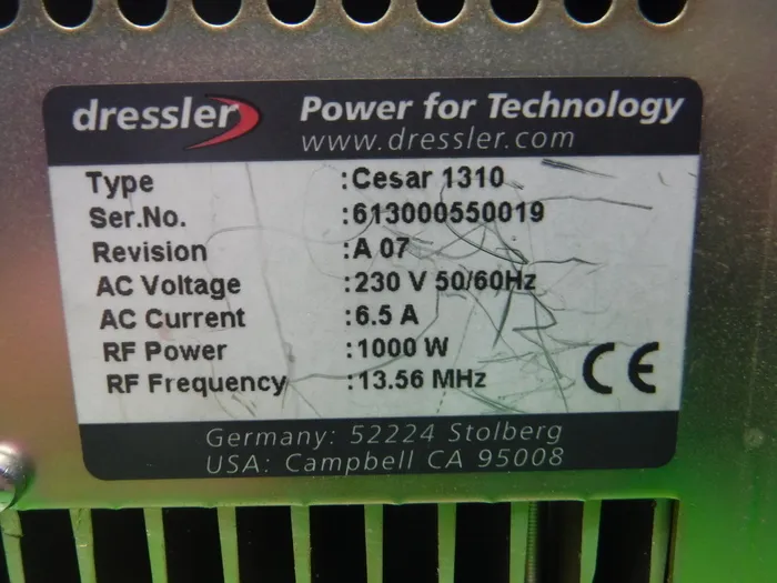 Advanced Energy cesar 1310 RF power supply Detail Image - ASKINDEX Korea