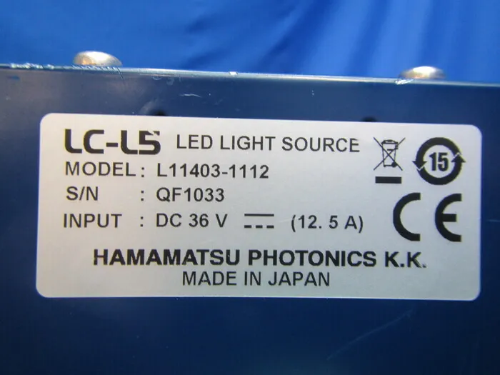 하마마츠 포토닉스 LC-L5（L11403-1112) LED 빛 상세 이미지 - ASKINDEX 코리아