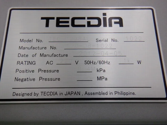 Techdia TEC-1228AL Break device (full auto) Detail Image - ASKINDEX Korea