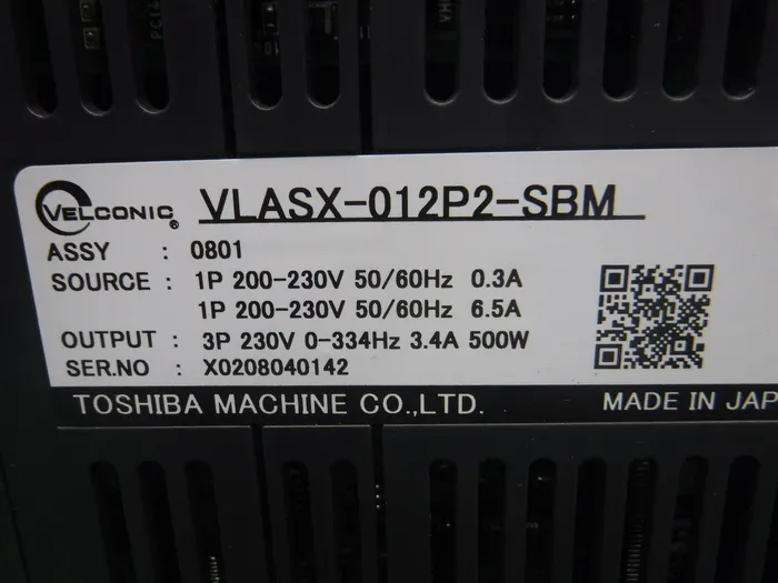 도시바 기계 VLASX-012P2-SBM AC 서보 드라이버 상세 이미지 - ASKINDEX 코리아